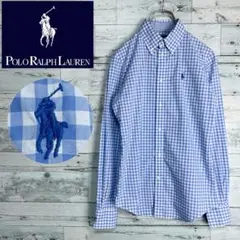 ☆ほぼ未使用☆ポロラルフローレン　ギンガムチェック長袖シャツ　現行品タグ