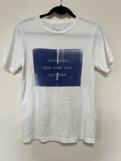 サタデーズ サーフ　Tシャツ XS 白　古着