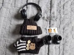 ラブブぬいぐるみ 17cm 着せ替えとアクセサリー6点セット