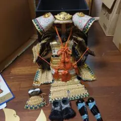 か*ぺ様 ①五月人形 平安 豊久作 馬藺後立物 本仕立五枚胴具足 鎧兜