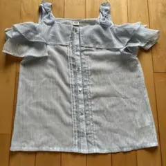 mezzo piano ジュニア L フリルキャミソール タンクトップ ブラウス