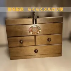 昭和レトロ品✨折りたたみ式文机 作業台 ソーイングボックス 木製