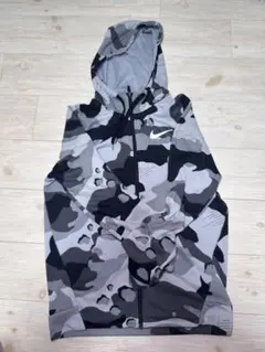 Nike Dri-FIT グレー カモフラージュ ジップアップパーカー XL