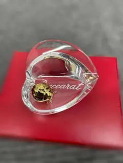 Baccarat バカラ クリスタル 置物 クローバー型 グリーン img57006397.jpg