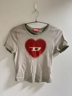 DIESEL ハートプリント ピチT Tシャツ S