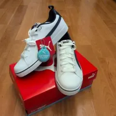 PUMA スニーカー ホワイト ネイビー