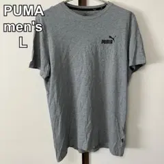 PUMA プーマ　メンズ　Tシャツ　半袖　ワンポイント　グレー　L