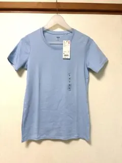 ユニクロ　スーピマコットン　クルーネックT M ライトブルー　青　水色　Tシャツのサムネイル
