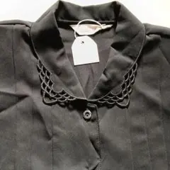 新品値札付き 日本製 デッドストック 昭和レトロ シースルー ポリシャツ