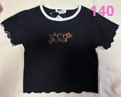 DAISY LOVERS リブ　半袖Tシャツ　140 ブラックのサムネイル