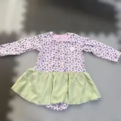 branshes 花柄長袖ワンピース