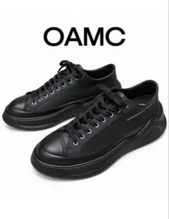 OAMC フリーソロ レザー スニーカー 黒 41(26～27㎝)