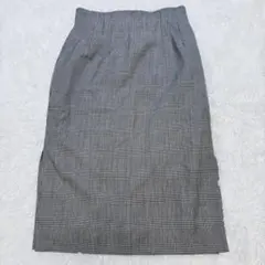 【極美品✨】ジバンシィ タイトスカート 千鳥格子 ロゴ グレンチェック グレー