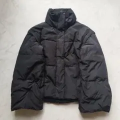 グリーンレーベル リラクシング2WAY 撥水 パフィ ダウンジャケット　黒