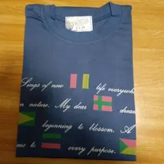 PKM製WORLD FLAGS デザイン 半袖TシャツMサイズ綿100%