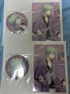 うたプリ 美風藍 ブロッコリーくじ D賞 缶バッジ ポストカード