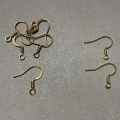 ゴールド ピアス ハンドメイド パーツ アクセサリー サージカルステンレス