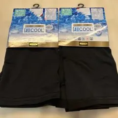 新品⭐️レディース　スパッツ　超cool しまむら　クロッシー　黒　3分丈　LL