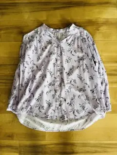 さらさらリラックスプリントブラウス　グローバルワーク