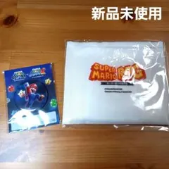 【新品未使用】スーパーマリオRPG　エコバッグ　缶バッジ　マリオギャラクシーのサムネイル