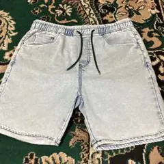 ZARA デニム　スウェット　　ダメージ　ショーツL ハーフパンツ