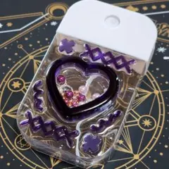 【SB4】スプレーボトル(シェイカー) 地雷系 パープル レジン ハンドメイド