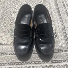 HARUTA 906 本革 ローファー 黒 3E 26.5cm