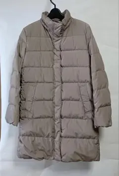 ユニクロ　 ダウンコート　ファー付きフード　ベルトあり　L　　美品