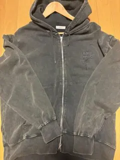 ONCILY ダークグレー ジップアップパーカー