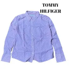 TOMMY HILFIGER ギンガムチェックシャツ　ピンク　Lサイズ