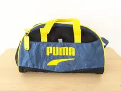 PUMA スポーツバッグ幅37高さ20マチ17センチ☆ ネイビー/イエロー