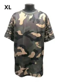 XL 迷彩 カモ柄 Tシャツ 半袖 カーキ アーミーグリーン ミリタリー 戦闘服のサムネイル