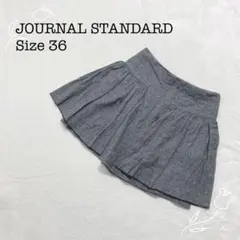 ジャーナルスタンダード 【36】 ミニ丈フレアスカート フリルギャザー 着回し◎のサムネイル