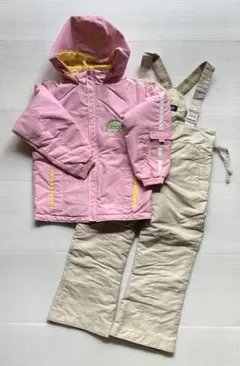 ピッコロニクス　KIDSスキーウェア    ピンク&ベージュ