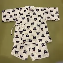 ダブルビー　甚平　クマ　110