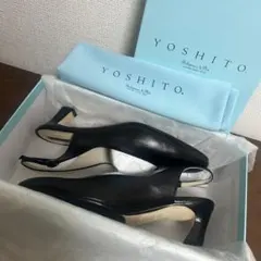 未使用　YOSHITO ヨシト　パンプス　バックベルト　黒　22.5㎝のサムネイル