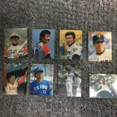 プロ野球チップス カード 8枚　1986年、1987年