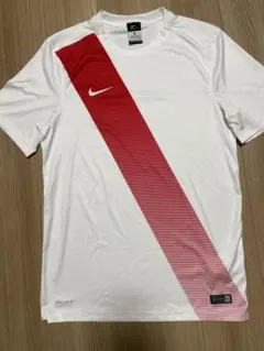 Nike DRI-FIT ホワイト/レッド Tシャツ S