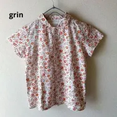 grin グリン　ブラウス　花柄　コットン　丸襟のサムネイル