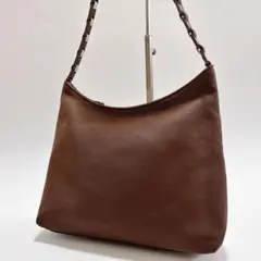 良品 フェラガモ ヴァラチェーン ワンショルダー ブラウン m218