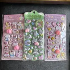 おしりシール　うさぎ犬 ぷくぷくキャンディシール セット