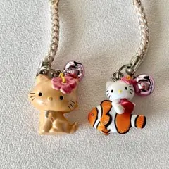 ご当地キティ 沖縄限定 キーホルダー ストラップ ハローキティ　クマノミ　日焼け