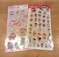 新品　クレヨンしんちゃん　シール　ステッカー　セット　セリア