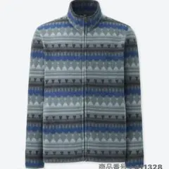 ユニクロ　メンズ　プリントフリースフルジップジャケット