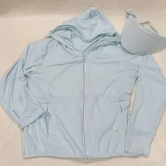 ◯ラッシュガード レディース ライトブルー Lサイズ