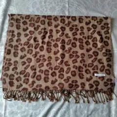 LOWRYS FARM ローリーズファーム　大判ストール　ヒョウ柄レオパード茶