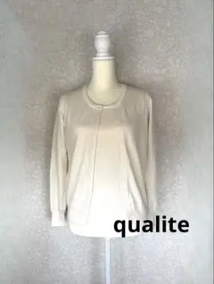【アンサンブル⑤】qualite 白 半袖 長袖のサムネイル