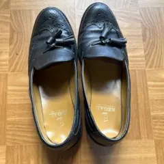 REGAL ブラック タッセルローファー