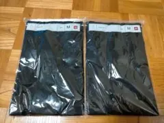 UNIQLO リブ タンクトップ 2枚セット ブラック　M