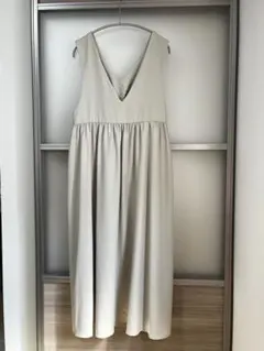 【新品未使用】ナノユニバース　前後2wayワンピース　ライトベージュ